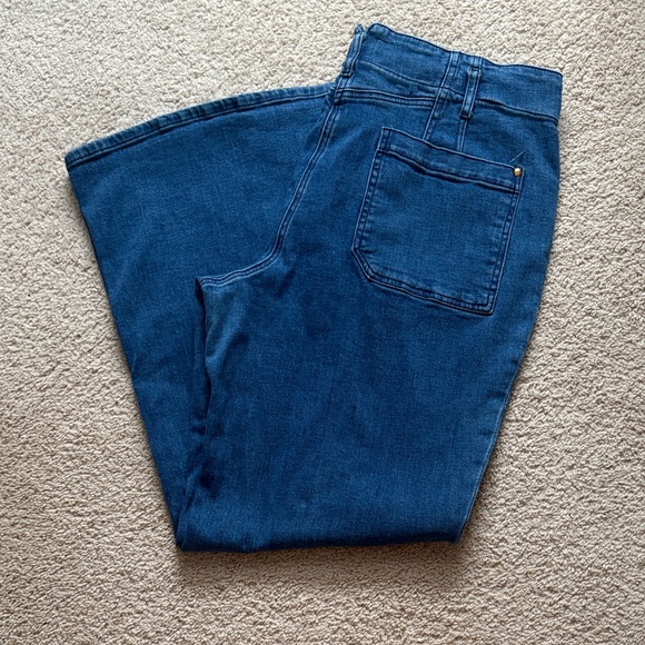 Anthropologie Dark Blue Flare Jeans - Picture 7 of 10